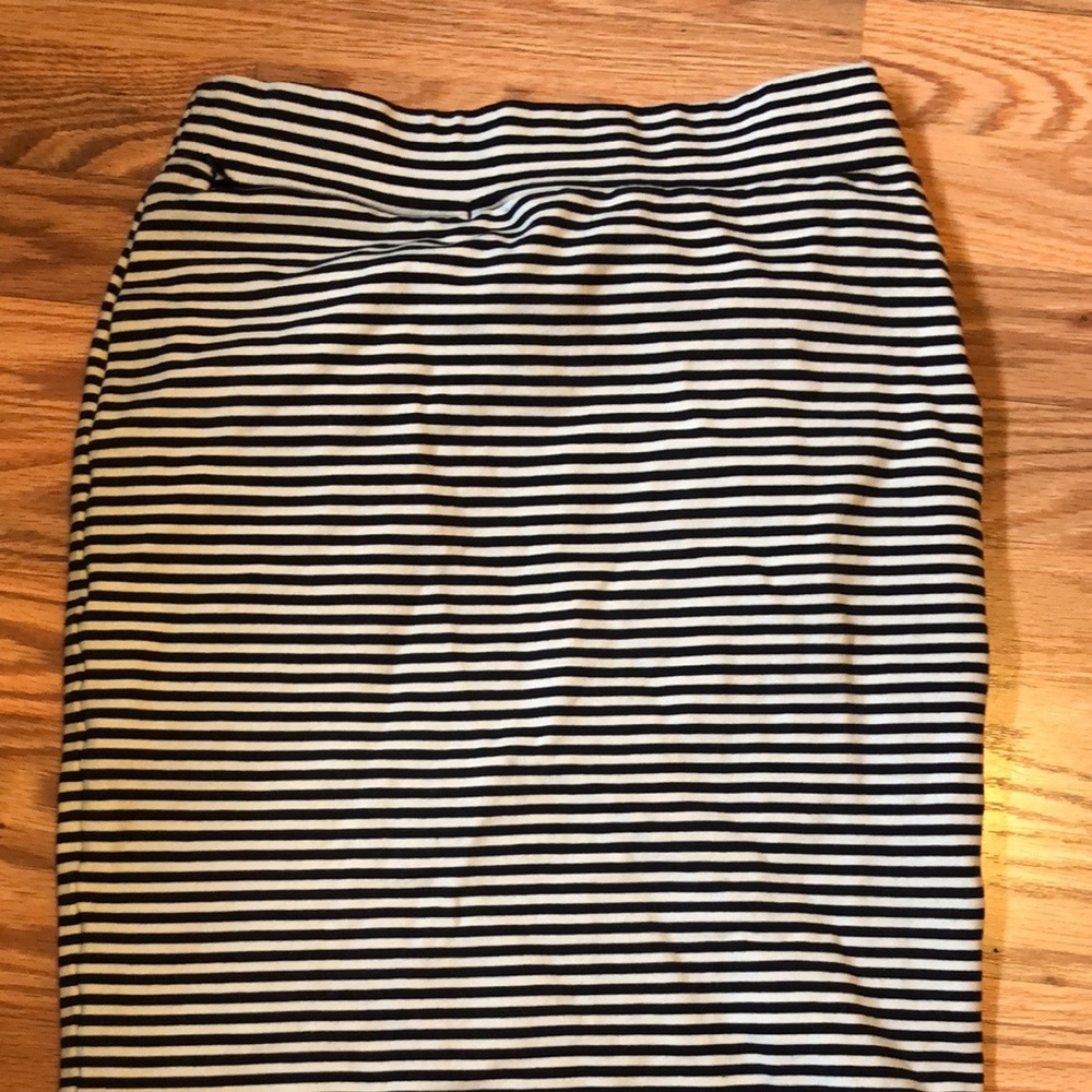 Striped Pencil Skirt